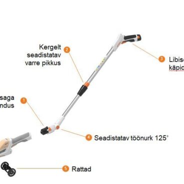 Teleskoopvars ratastega STIHL HSA26 Teleskoopvars ratastega STIHL HSA26 – HA037107100