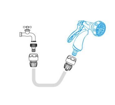 Kastmispüstol Multi-Jet metall 10 l/min SOFT Kastmispüstol Multi-Jet metall 10 l/min SOFT – 8000-5548
