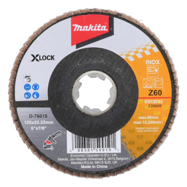 Lamellketas X-Lock, 125 mm, Z60 Makita Lamellketas X-Lock, 125 mm, Z60 Makita – MAKITA – D-76015