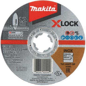 Lõikeketas 125×1.2mm RST/METALL Makita E-00418 (X-LOCK) Lõikeketas 125×1.2mm RST/METALL Makita E-00418 (X-LOCK) – MAKITA – E-00418