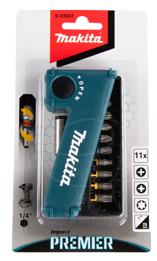 Impact Premier Makita 11 Osaline torsion otsikute kmpl. – MAKITA – E-03567