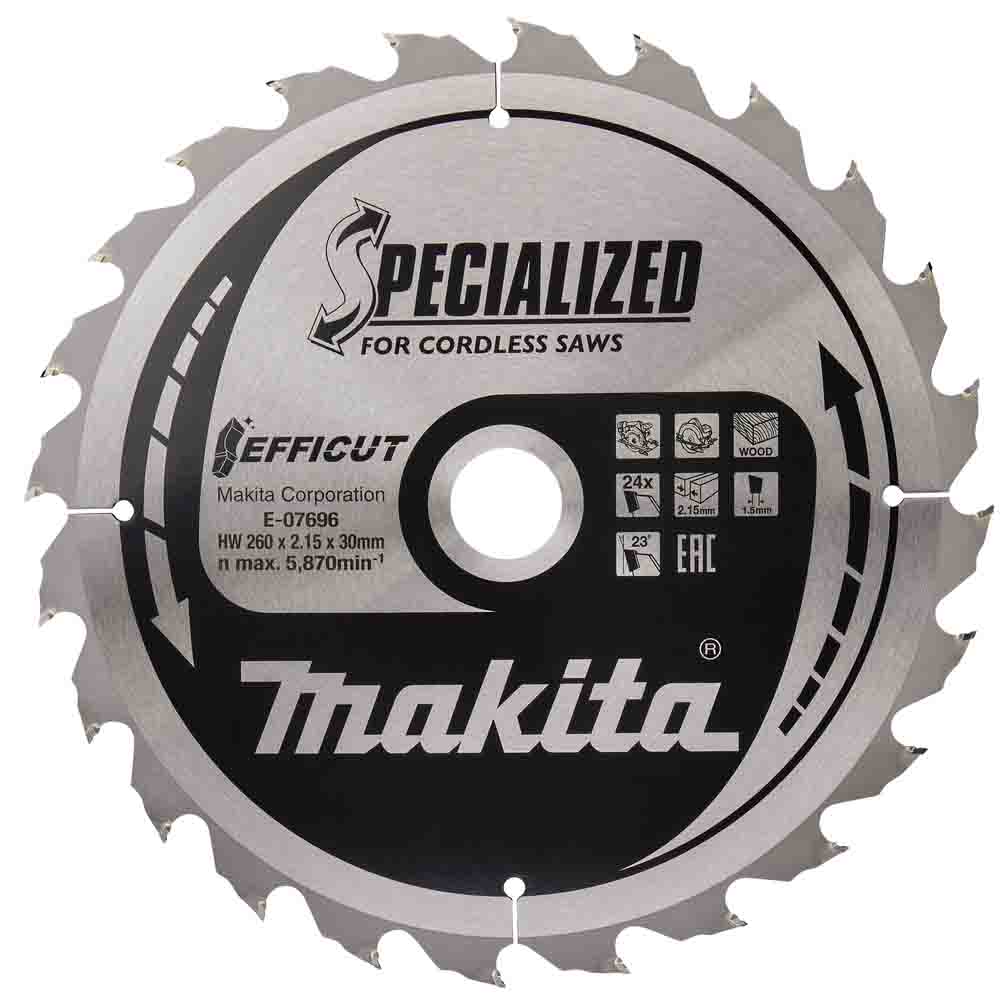 Saeketas 165x20x1.4mm 23° 25T EFFICUT Makita B-62979 – B-62979