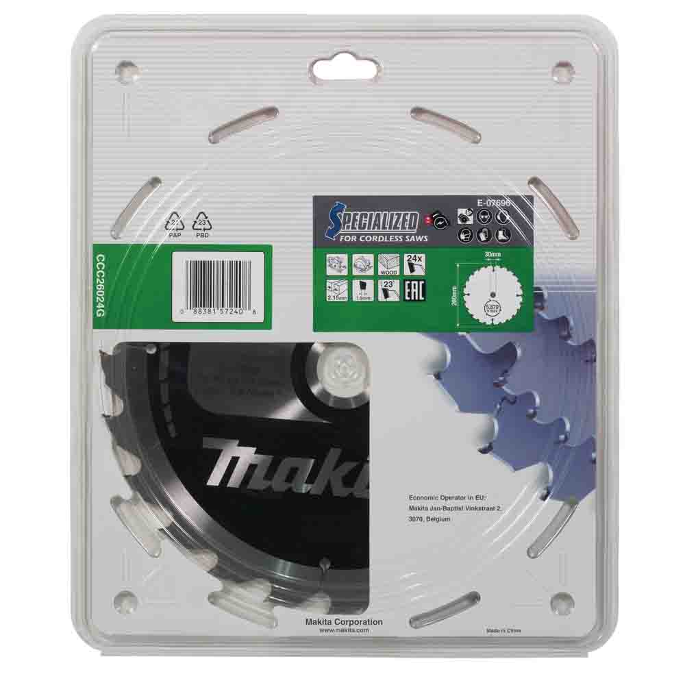 Saeketas-260X2.15X30mm-23°-T24-EFFICUT-Makita-E-07696-1 Saeketas 260X2.15X30mm 23° T24 EFFICUT Makita E-07696 – E-07696