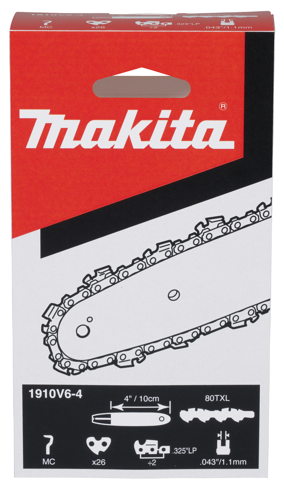 Saekett 10cm/4″, 0,325″, 1,1mm Makita 1910V6-4 Saekett 10cm/4″, 0,325″, 1,1mm Makita 1910V6-4 – 1910V6-4