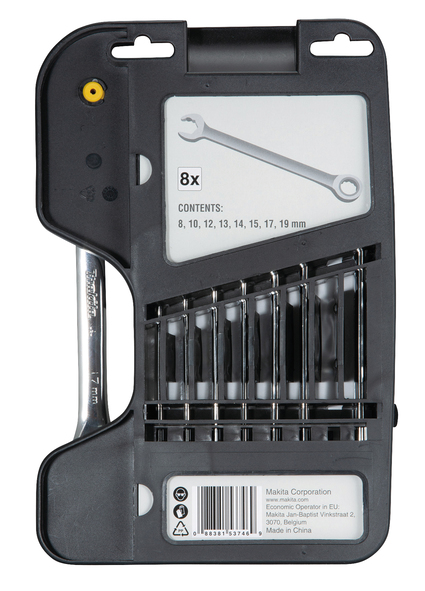Narrega silmuslehtvõtmete komplekt 8 tk Makita Narrega silmuslehtvõtmete komplekt 8 tk Makita – B-65523