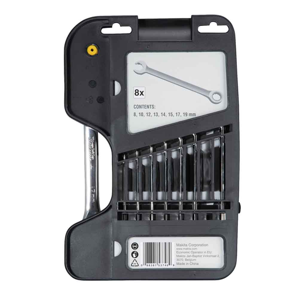 Narrega silmuslehtvõtmete komplekt 8 tk Makita – B-65523