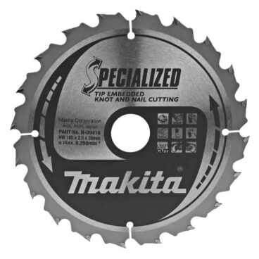 Saeketas 185X2X30mm 25° T20 SPECIALIZED Makita – B-09416