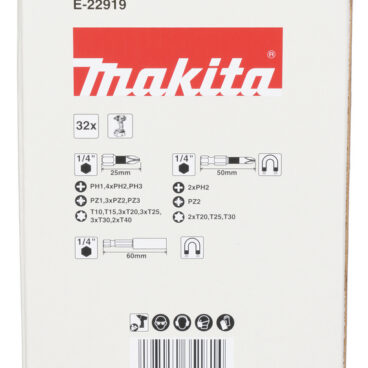 Kruvikeeraja otsaku komplekt Impact Black, läbipaistvas karbis (32 tk) Kruvikeeraja otsaku komplekt Impact Black, läbipaistvas karbis (32 tk) – E-22919