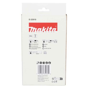 Kruvikeeraja otsaku komplekt Impact Black, läbipaistvas karbis (32 tk) – E-22919